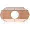 Ekena Millwork Chrysler Wood Fretwork Pierced Ceiling Medallion, Cherry, 40"W x 20"H x 10 1/2"ID x 3/8"T CMWP40X20X0375CSCH - alternate 4